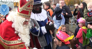 Sfeerfoto van de intocht van Sinterklaas