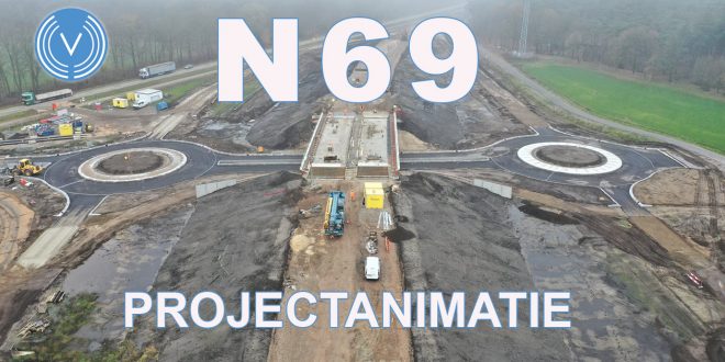 nieuwe weg N69 in aanbouw